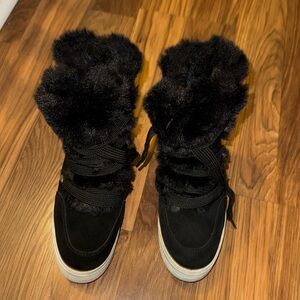 Steve Madden Black Ankle Boots Size 8